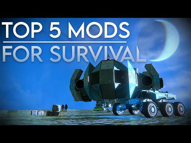 TOP 5 SURVIVAL MODS - Space Engineers