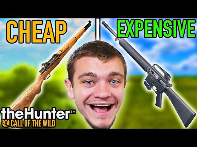 Cheap vs Expensive Hunter Call of the Wild Rifles!