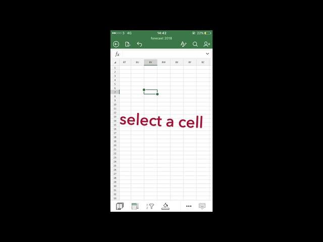 How to Auto fill dates and numbers in sequence using the Excel mobile iPhone app