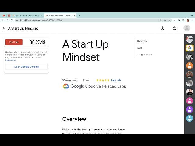 A Start Up Mindset || #qwiklabs || #quiz