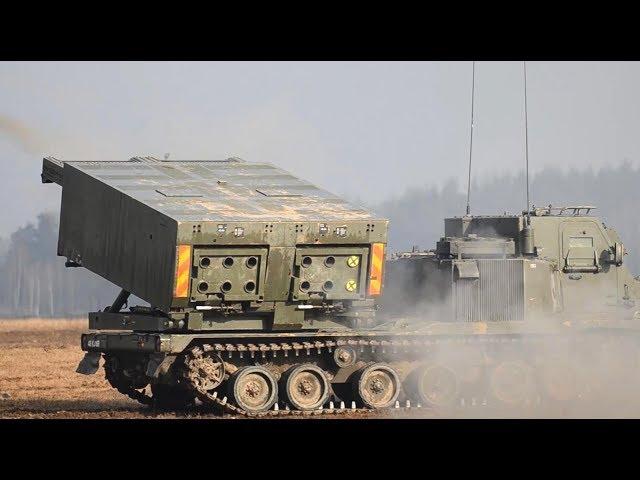 Extremely Powerful M270 MLRS & M142 HIMARS in Action / Live Firing