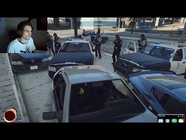 xQc vs Cops HEATED Negotiations followed by CHAOTIC Chase (Paleto) | GTA RP NoPixel 3.0 xQc