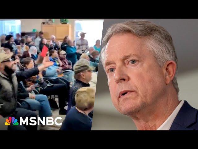 Republican Senator gets booed by voters, after cutting town hall short over DOGE questions