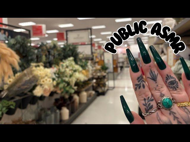 Public ASMR at Target  | Tapping, Scratching, Fabric Sounds, Camera Scratching, Crinkles