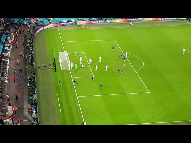 LEONARDO BONUCCI'S EQUALISER FOR ITALY VS ENGLAND - EURO 2020 FINAL LIVE AT WEMBLEY STADIUM LONDON!!