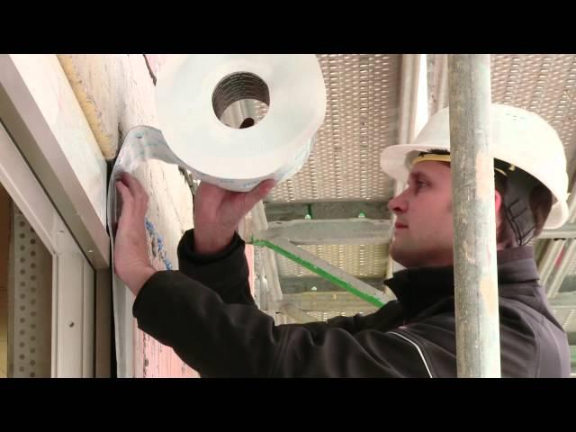 SIGA Fentrim IS 2 - Fenster wind- und schlagregensicher an Massivbauwand anschliessen