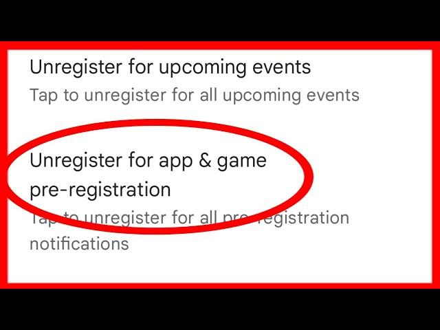 How To Unregister For App & Game Pre-Registration In Play Store ~ Play Store New Features