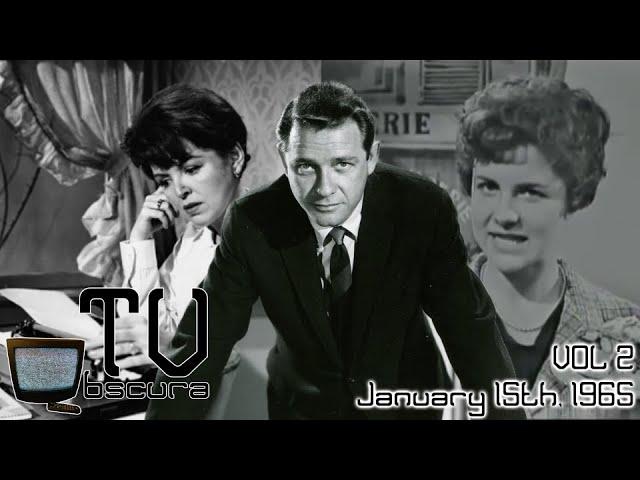 Soap Operas, French Lessons & Political Dramas - TV Obscura Vol 2 - January 15th, 1965