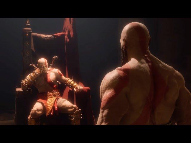 Kratos confront his younger self God of War Ragnarok