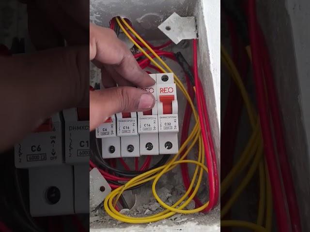 4 Way MCB box | REO Havells MCB Installation #shortsvideo #sorts