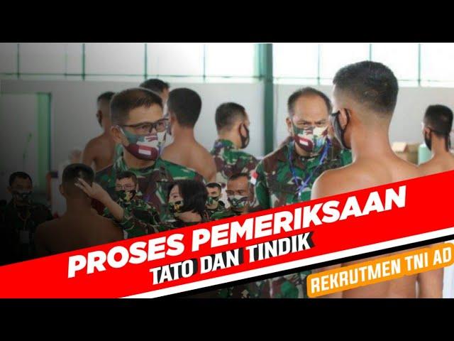 Proses pemeriksaan Tato dan Tindik Casis || Rekrutmen TNI AD 2021