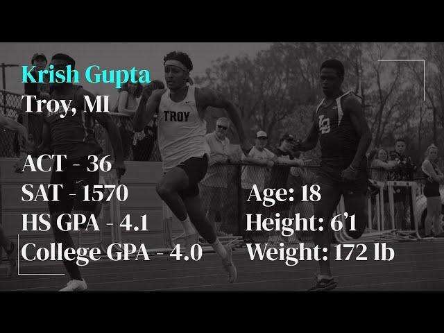 Krish Gupta, Sprinter, Track Highlights Feb 2024