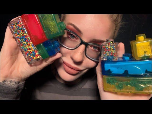 ASMR Sticky Blocks! NEW TRIGGER (climbing, pausing)