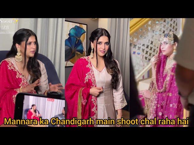 Mannara Chopra ka Chandigarh main shoot chal raha hai#mannarachopra