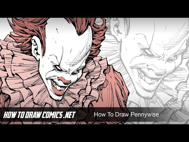 How To Draw Pennywise - From Stephen King's "IT"