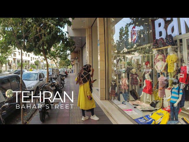 TEHRAN 2021 - Walking on Bahar Street on a Rainy Summer Day