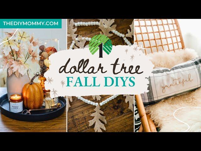 10 High End Dollar Tree DIY Fall Decor Ideas to Try This Year  Easy + Cozy!