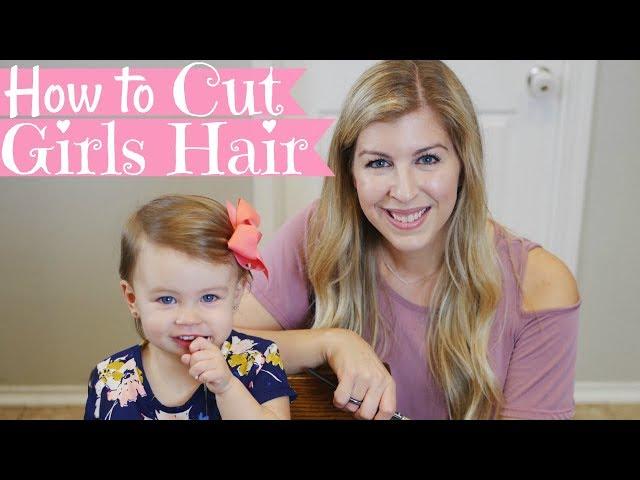 HOW TO CUT GIRLS HAIR | Basic Girls Trim | Haircut Tutorial | Baby's First Haircut