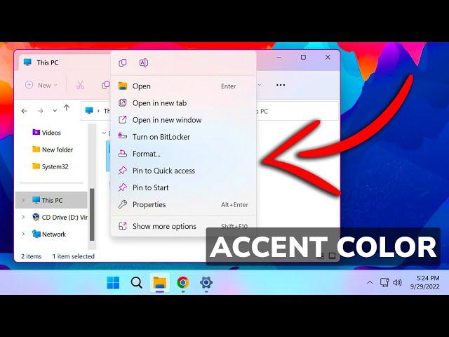 How to Enable Accent Color for File Explorer in Windows 11