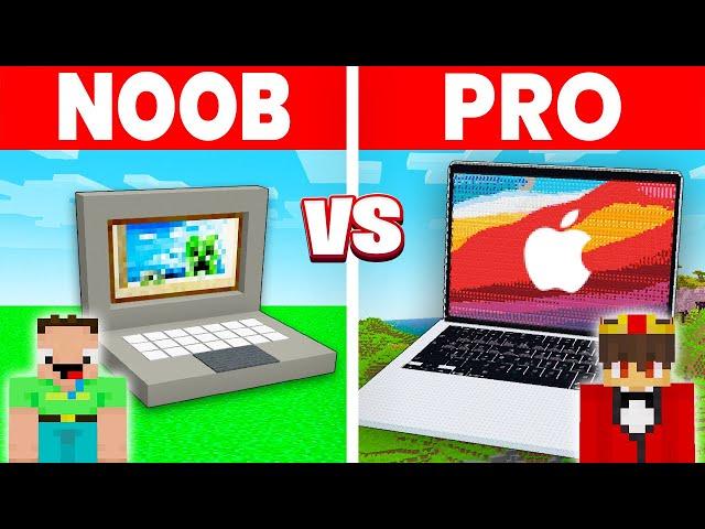 NOOB vs PRO: FUNKTIONIERENDES LAPTOP HAUS Bau Challenge in Minecraft