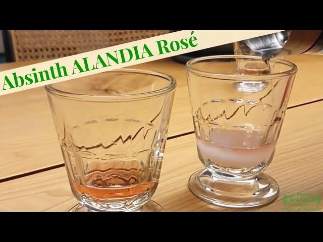 Absinth ALANDIA Rosé: Rosa Absinth mit Hibiskus