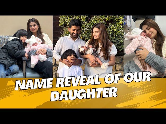 NAME REVEAL OF OUR DAUGHTER   & HER FIRST DOCTOR VISIT | SidraMehran vlogs