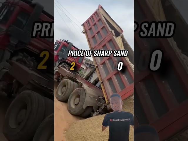 SHARP SAND PRICE IN LAGOS ( Cost of building materials)