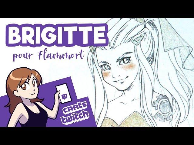 SPEEDPAINT | Overwatch - Brigitte bride version (Twitch Card)