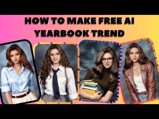 "How to make AI Yearbook Trend in 2 Minutes! FREE using PHONE !"  #howtomakeyearbooktrend