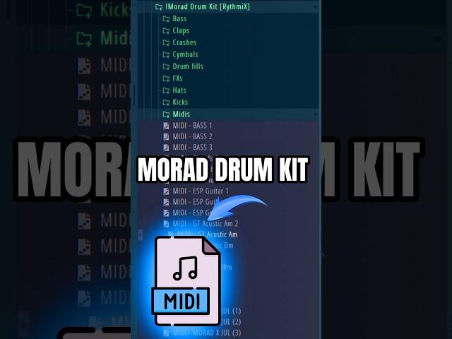 Become a Pro Producer Fast with Morad Drum Kit: Easy MIDI for Instant Beats! #moraddrumkit