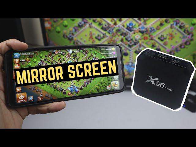 How to Mirroring Screen X96 Mini Android TV Box | Miracast