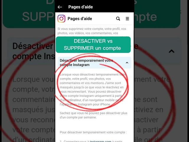 Comment supprimer un compte Instagram (ou le désactiver) ?