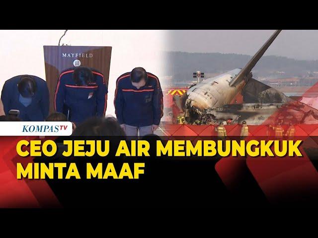 Momen CEO Jeju Air Membungkuk Minta Maaf, 179 Orang Dilaporkan Tewas