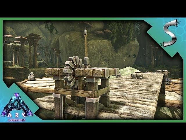 JOURNEY TO THE NEW BASE LOCATION! CLIFF PLATFORMS & WOODEN ELEVATOR! - Ark: Aberration [Gameplay E5]