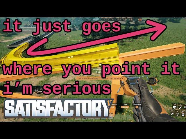 Satisfactory 1.0 Tutorial: Easy Point & Shoot Smooth Railways Anywhere