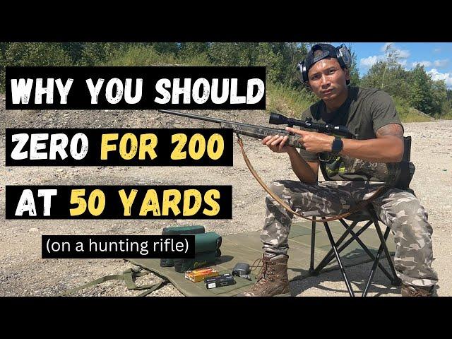 HUNTING RIFLE 200 YARD ZERO AT 50 YARDS | Savage Axis XP 308 WINCHESTER