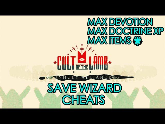 [PS4] Cult of the Lamb - Max Doctrine XP & Max Devotion | Max Current items - PS4 Save Wizard