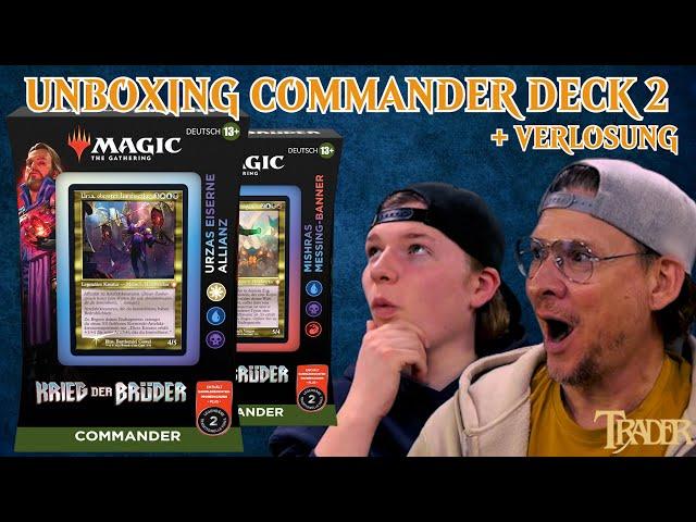 MTG Krieg der Brüder Opening Commander Deck Urza deutsch | Magic the Gathering Unboxing | Trader