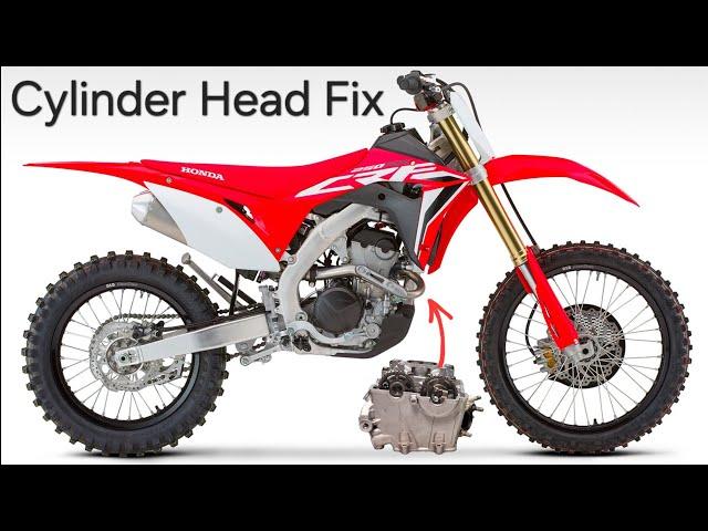 Honda CRF 250 RX - repair of the damaged cylinder head.