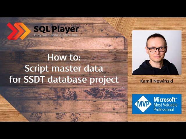 Scripting static data from SQL Server tables for SSDT database project