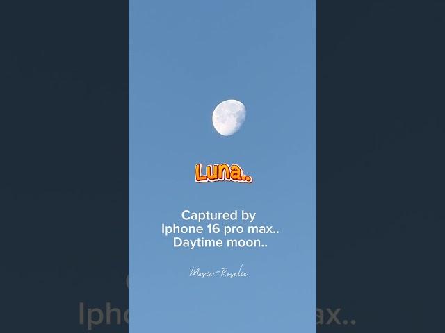 Luna.. Taken by iphone 16 pro max #daymoon #simplelifeinjapan  #iphone16promax