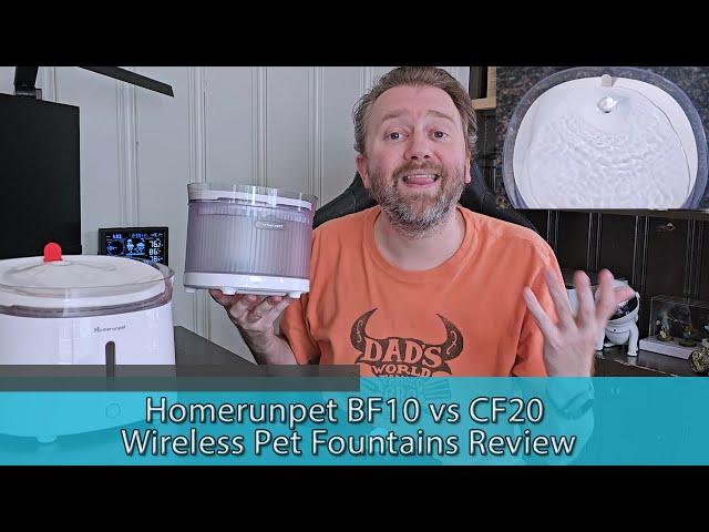 WHAT TO GET - Homerunpet BF10 vs CF20 Wireless Pet Fountains Review