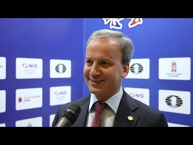 Interview with Arkady Dvorkovich | FIDE Chess Olympiad for People with Disabilities