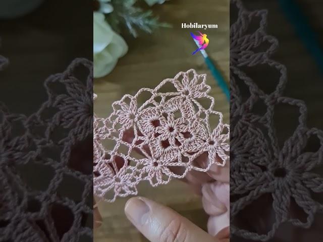 crochet tutorial #crochet #knitting #pattern #hobilaryum #lace #crochetdoily #örgümodelleri