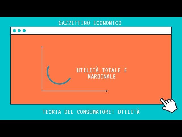 Teoria del consumatore - Utilità totale e marginale [Microeconomia]