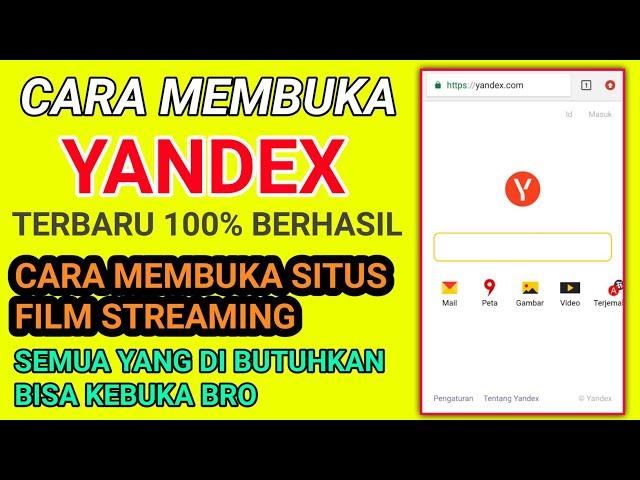 CARA MEMBUKA YANDEX TERBARU 100% BERHASIL