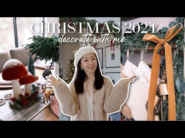 CHRISTMAS DECORATE WITH ME 2024｜跟我一起装饰圣诞吧｜童话森系主题 蝴蝶结元素｜圣诞装饰必备