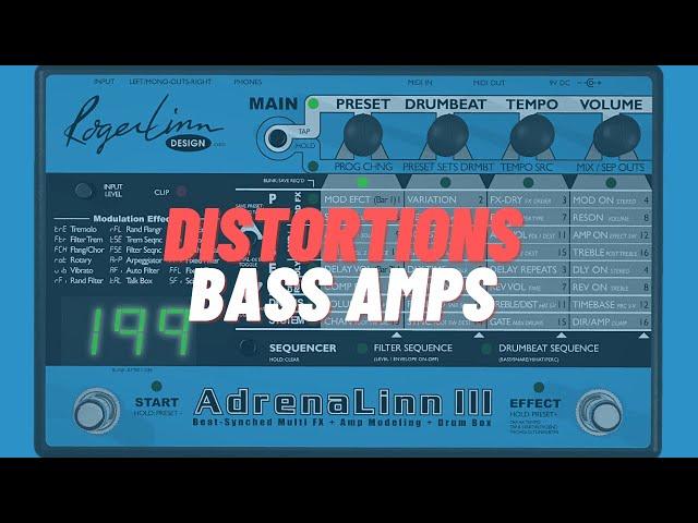 Adrenalinn III - Distortion Pedals and Bass Amps | (Complete Test)   