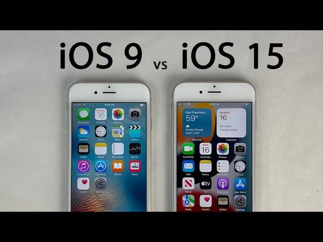 iOS 9 vs iOS 15 on iPhone 6s - Original iOS vs Latest iOS!