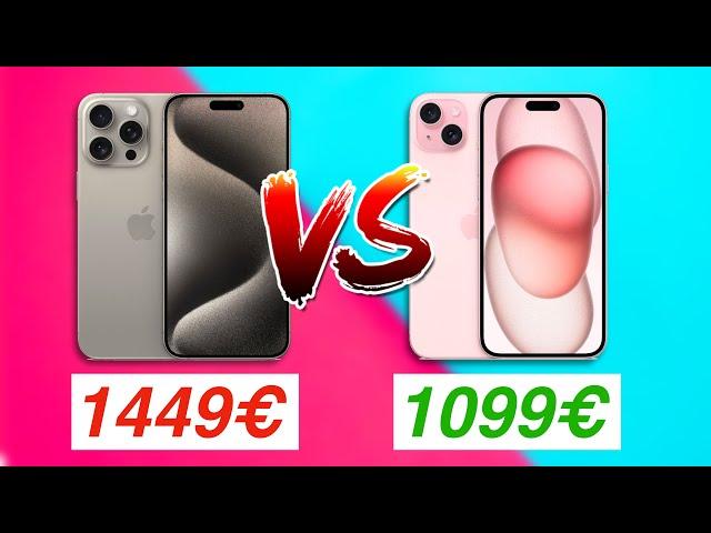 iPhone 15 Pro Max VS iPhone 15 Plus - Sei nicht dumm! (Vergleich)